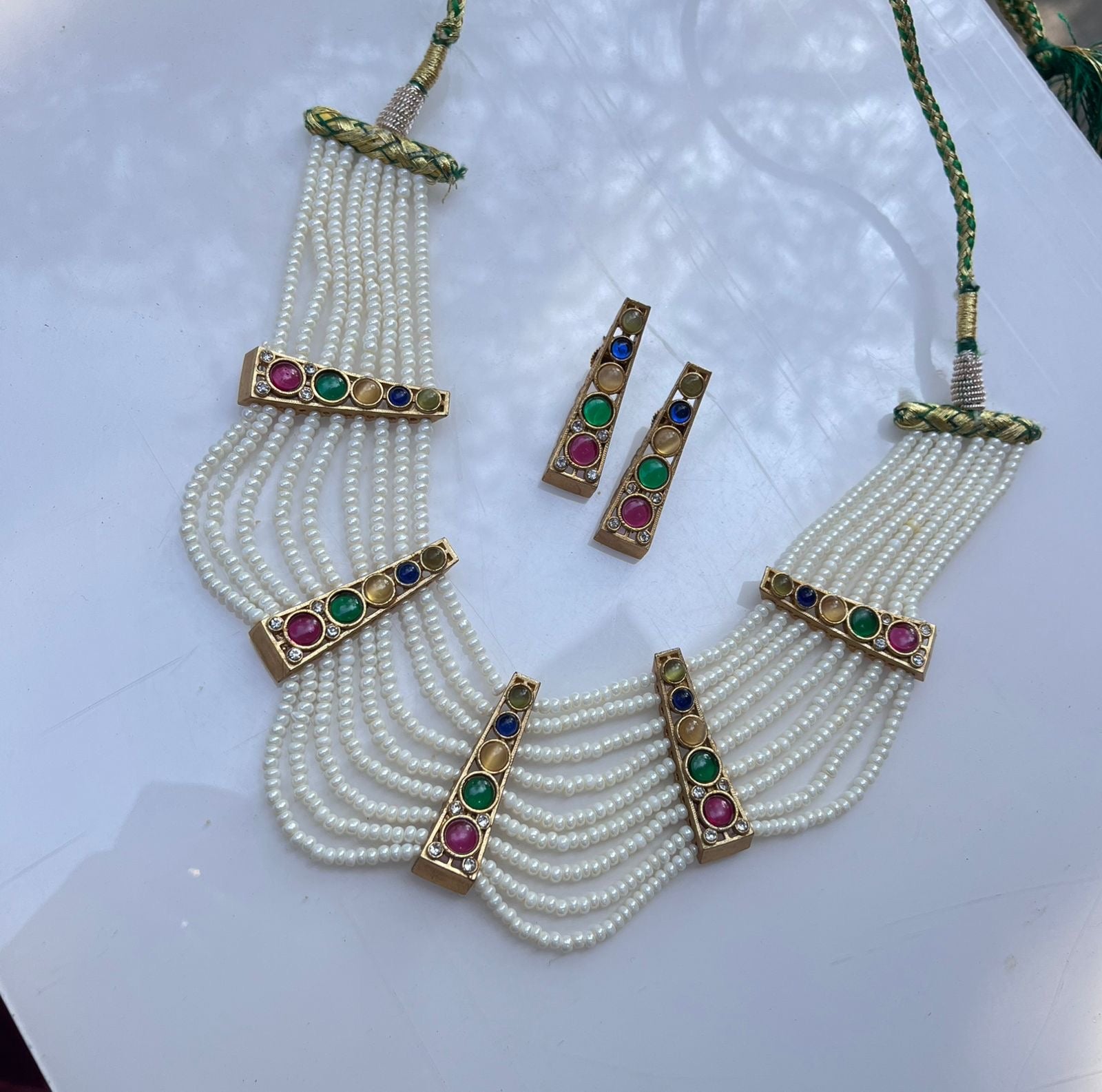 Ijaya Kundan Pearl Choker Set