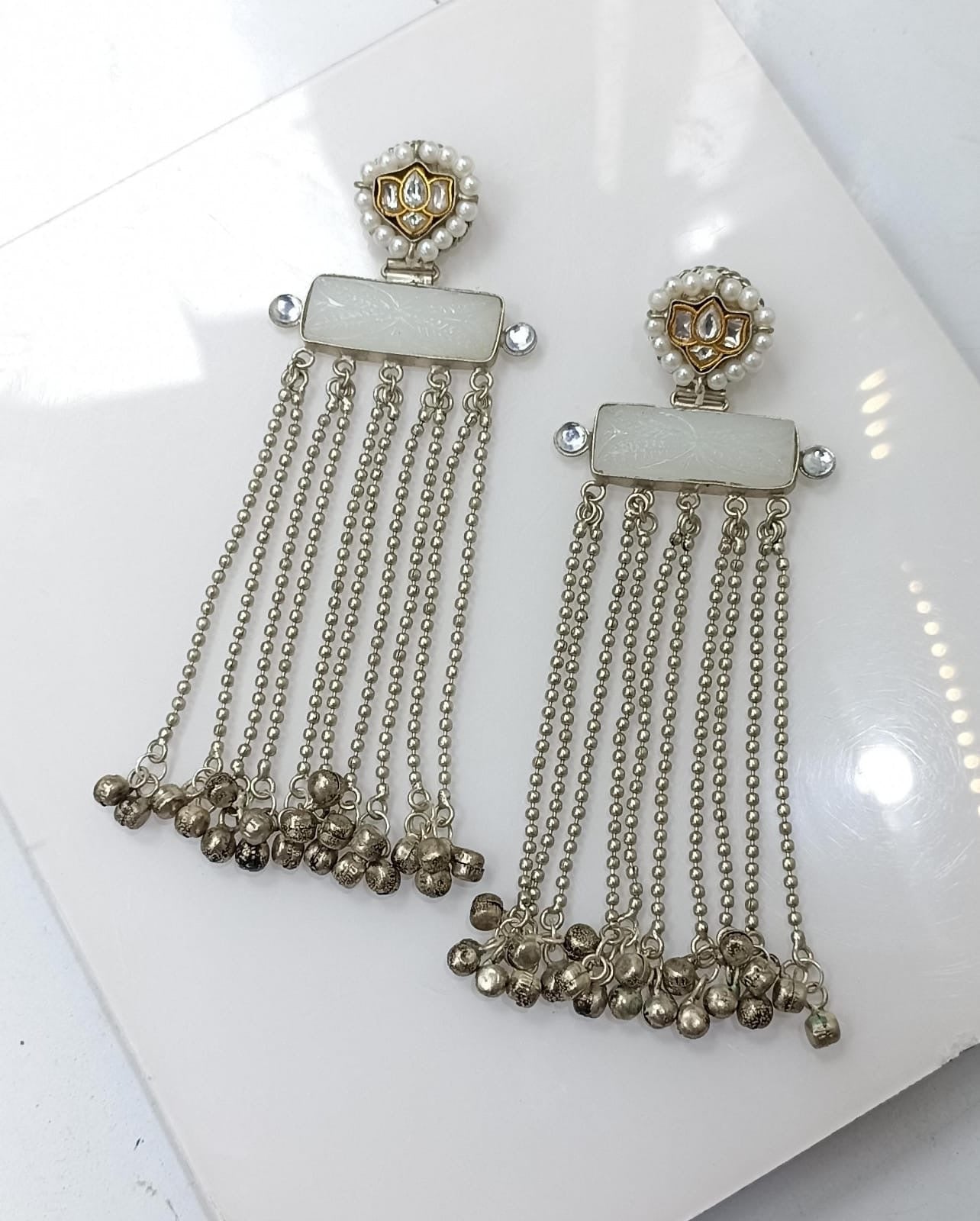 Statement Silver Earrings
