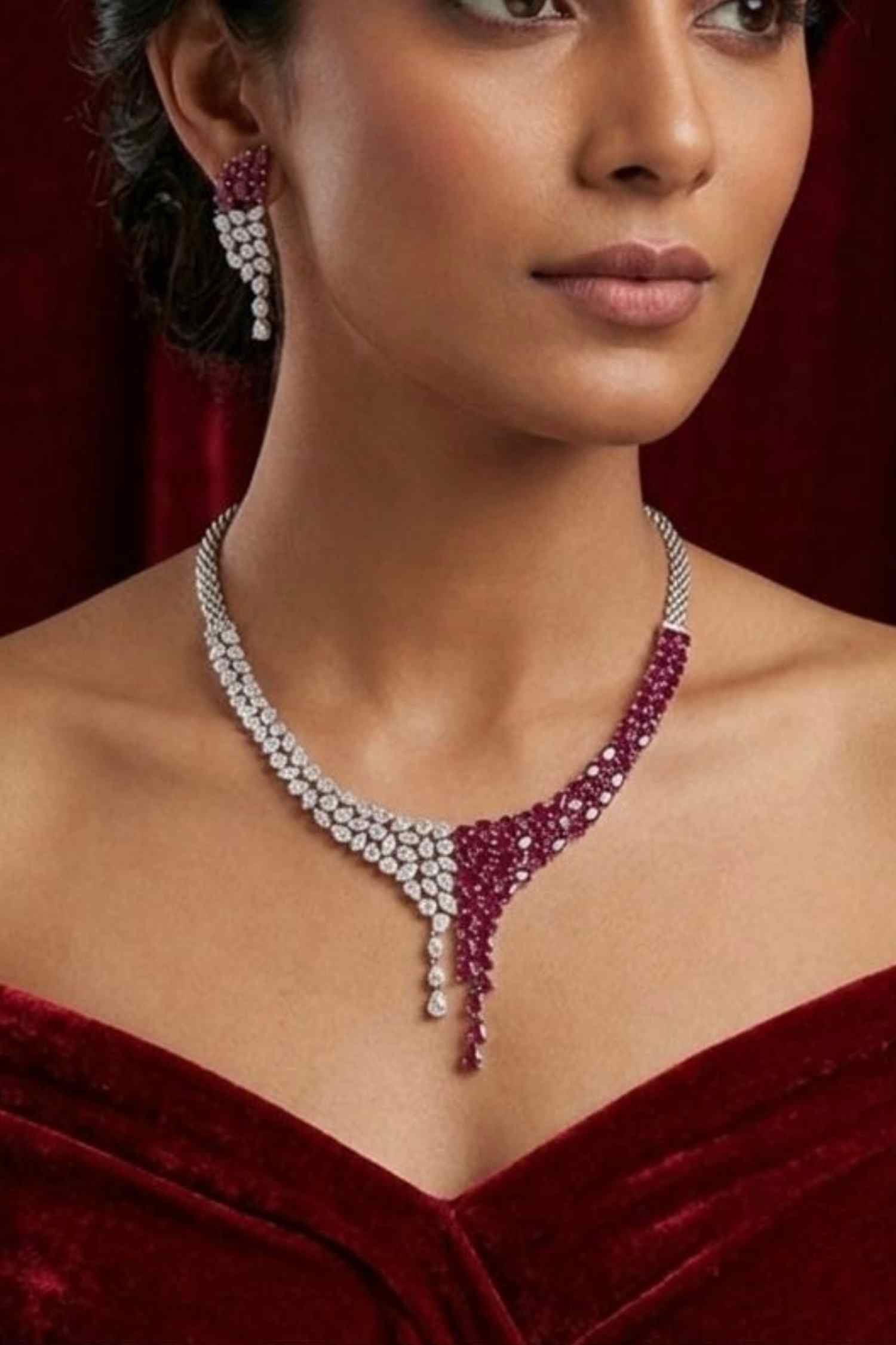 Elir Diamond Necklace Set