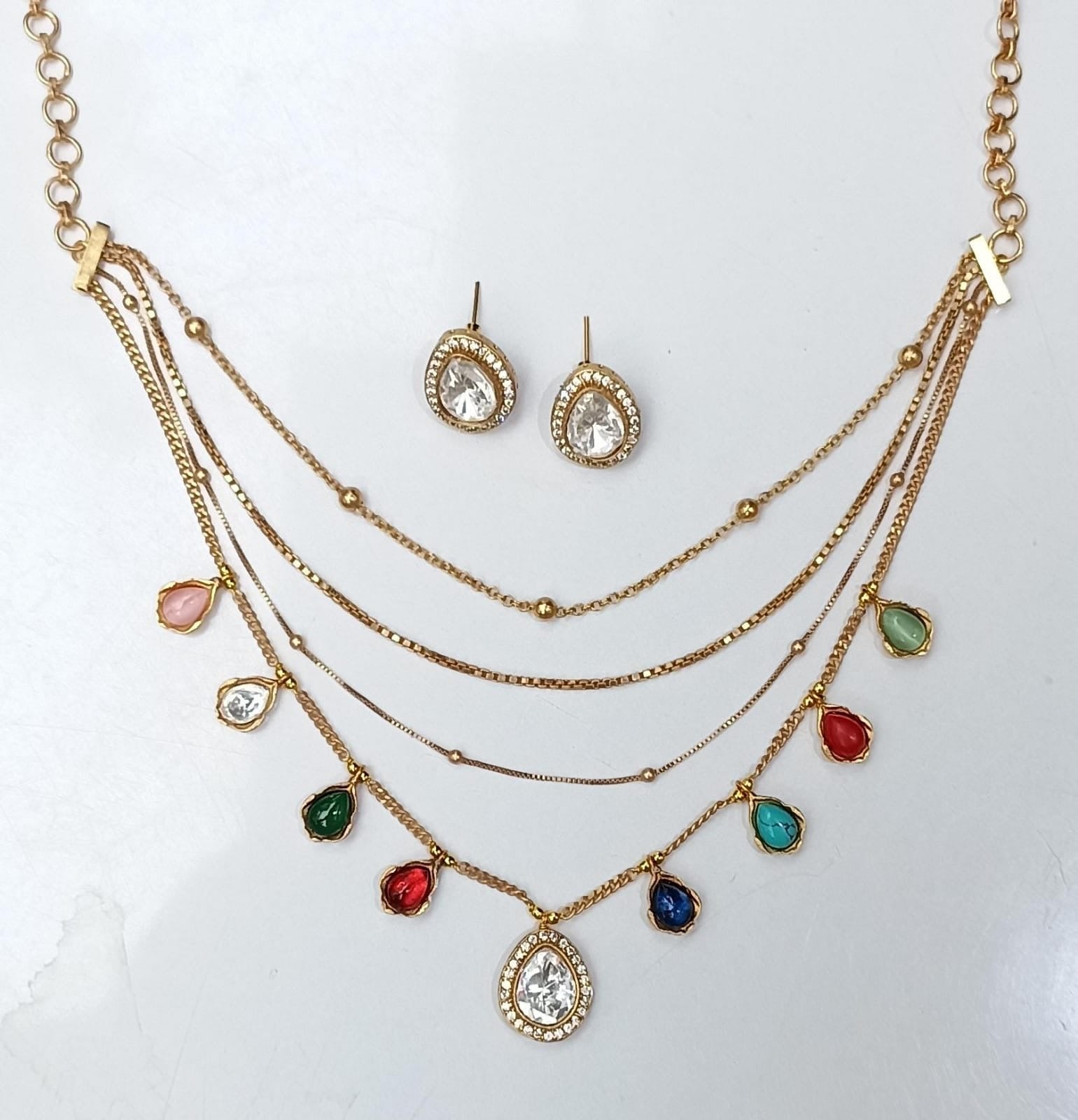 Azari Polki Necklace Set