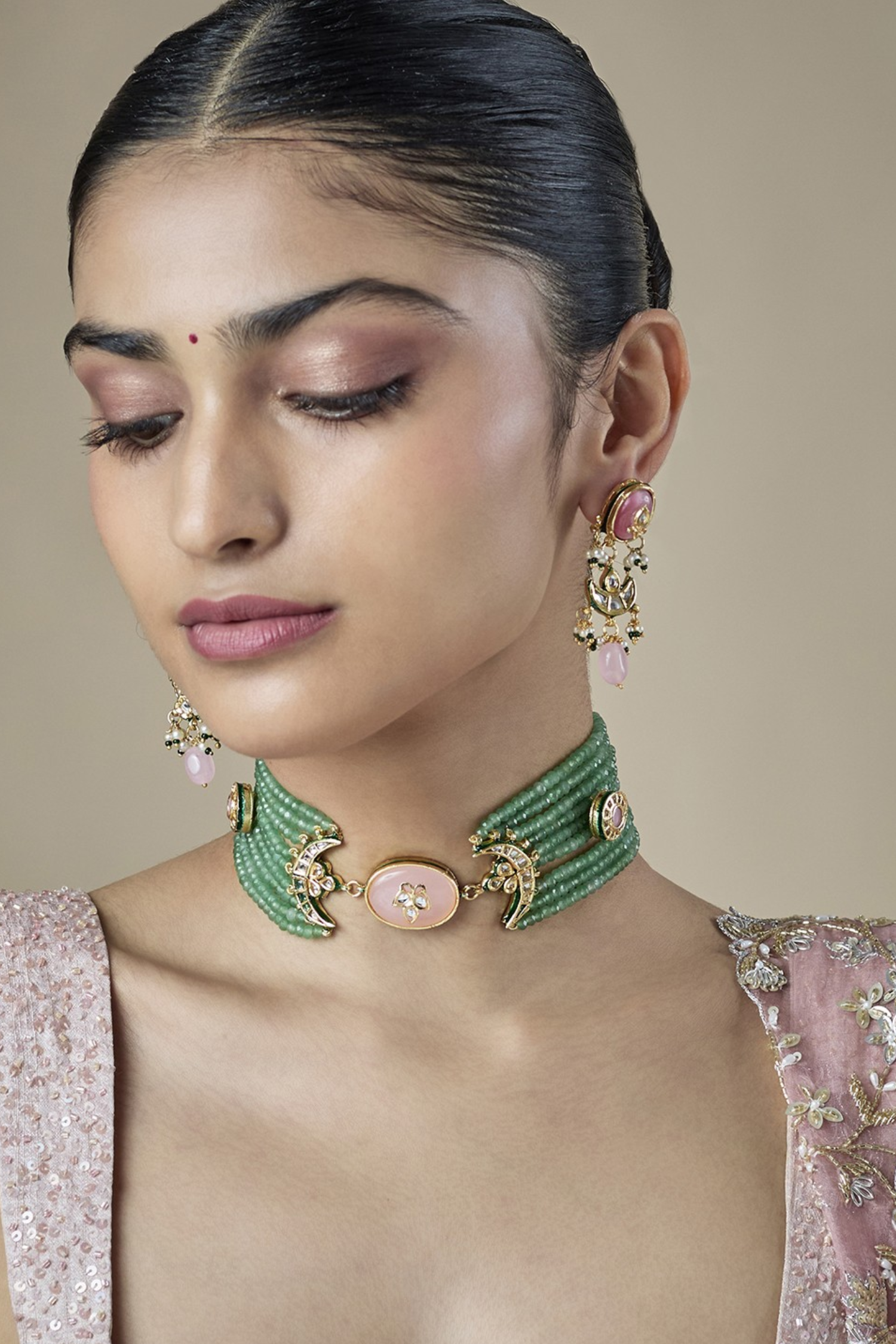 Maharani Kundan Carving Set