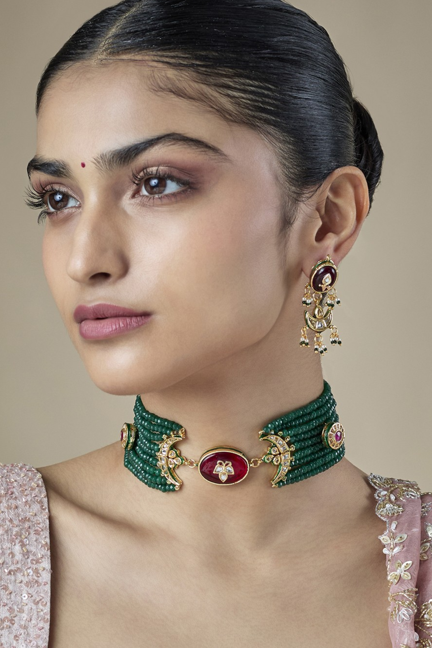 Maharani Kundan Carving Set