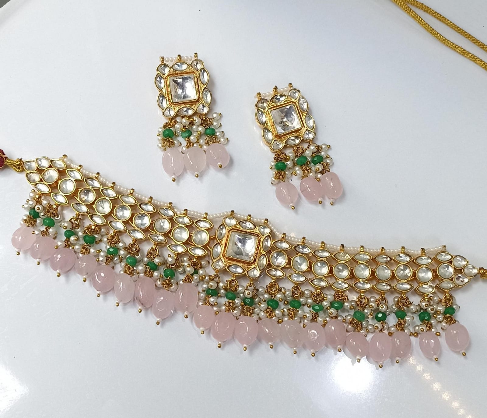 Lumbika Pachi Kundan Set