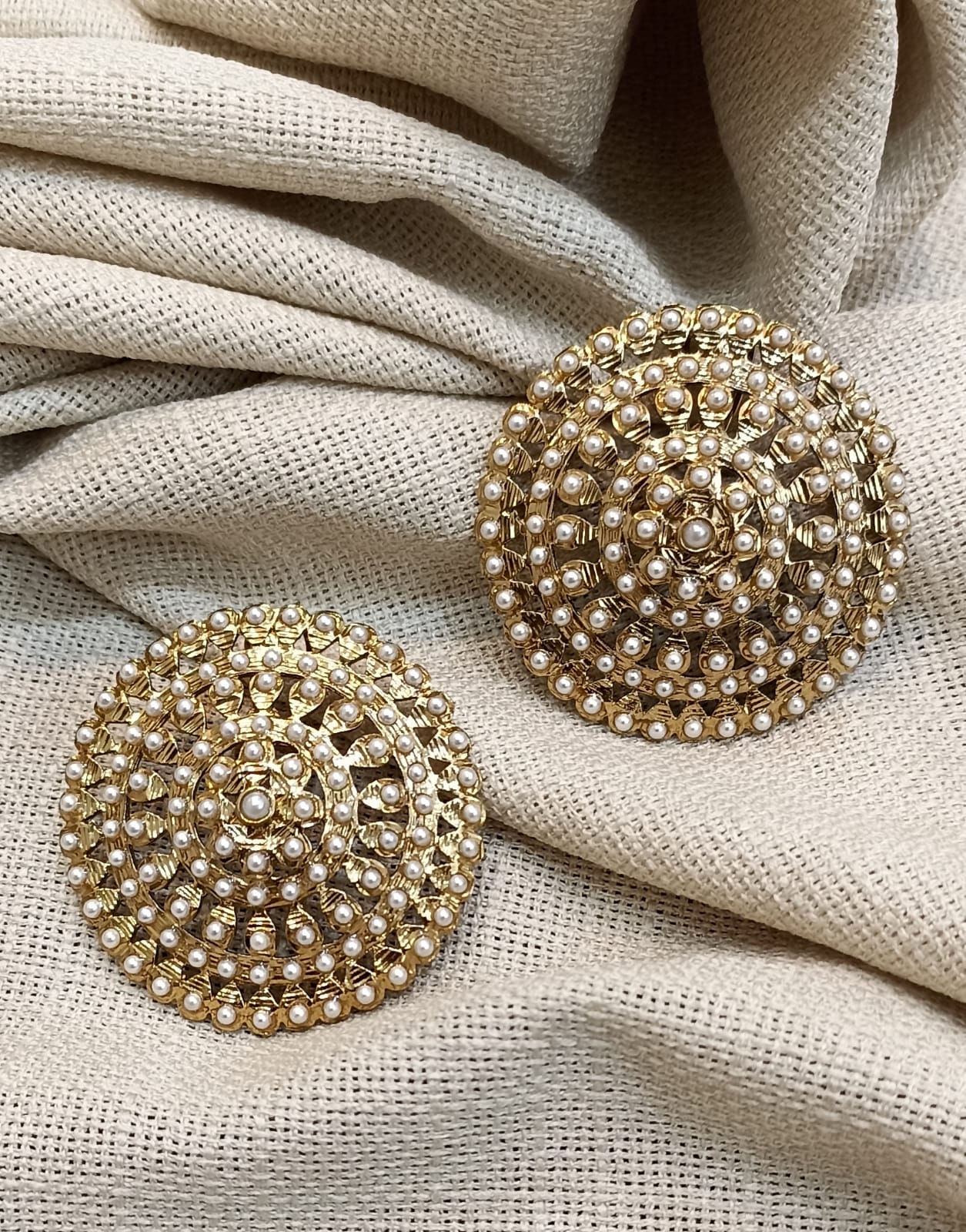 Sheebani Jadau Studs Earrings