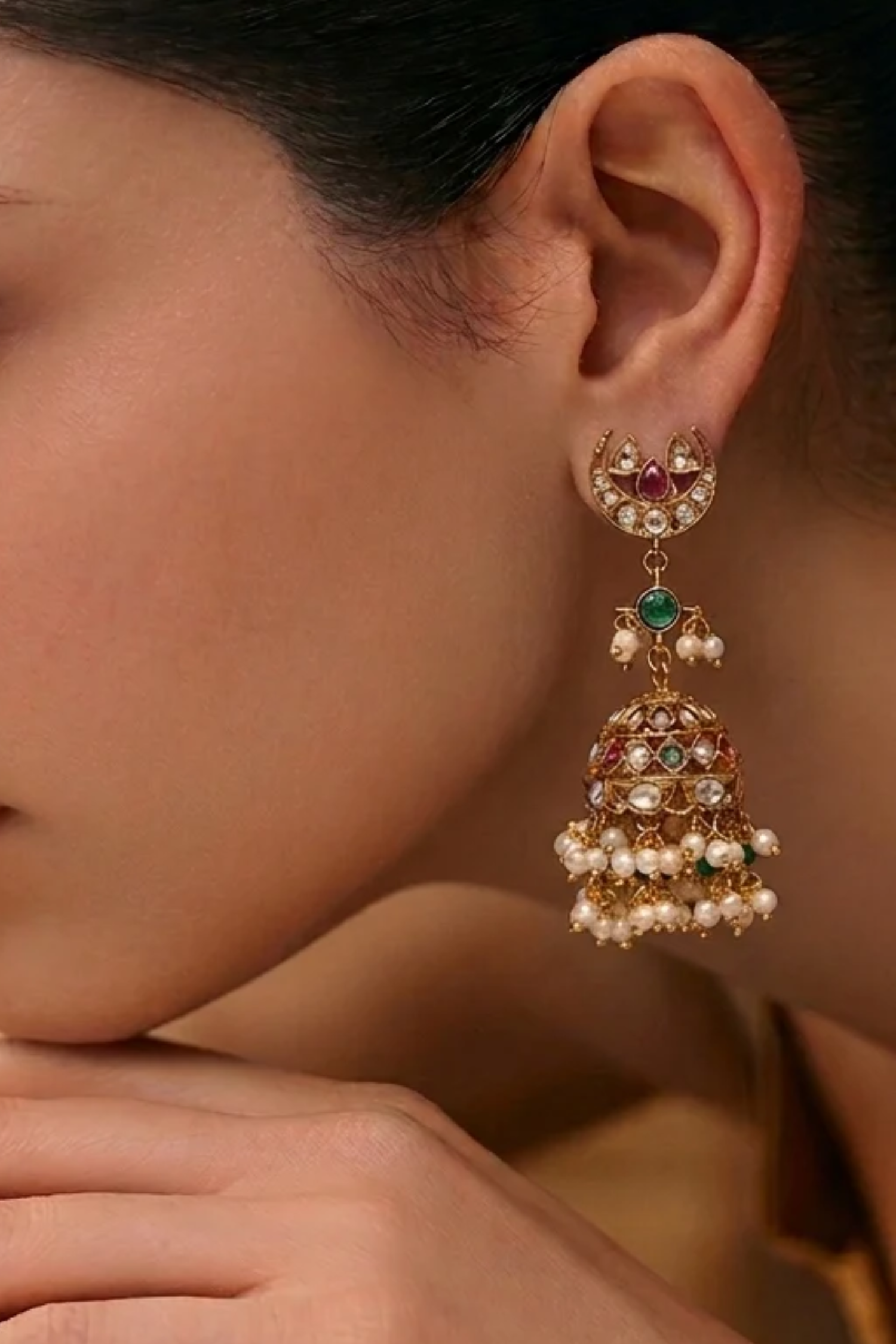Naadirah Polki Kundan Jhumki