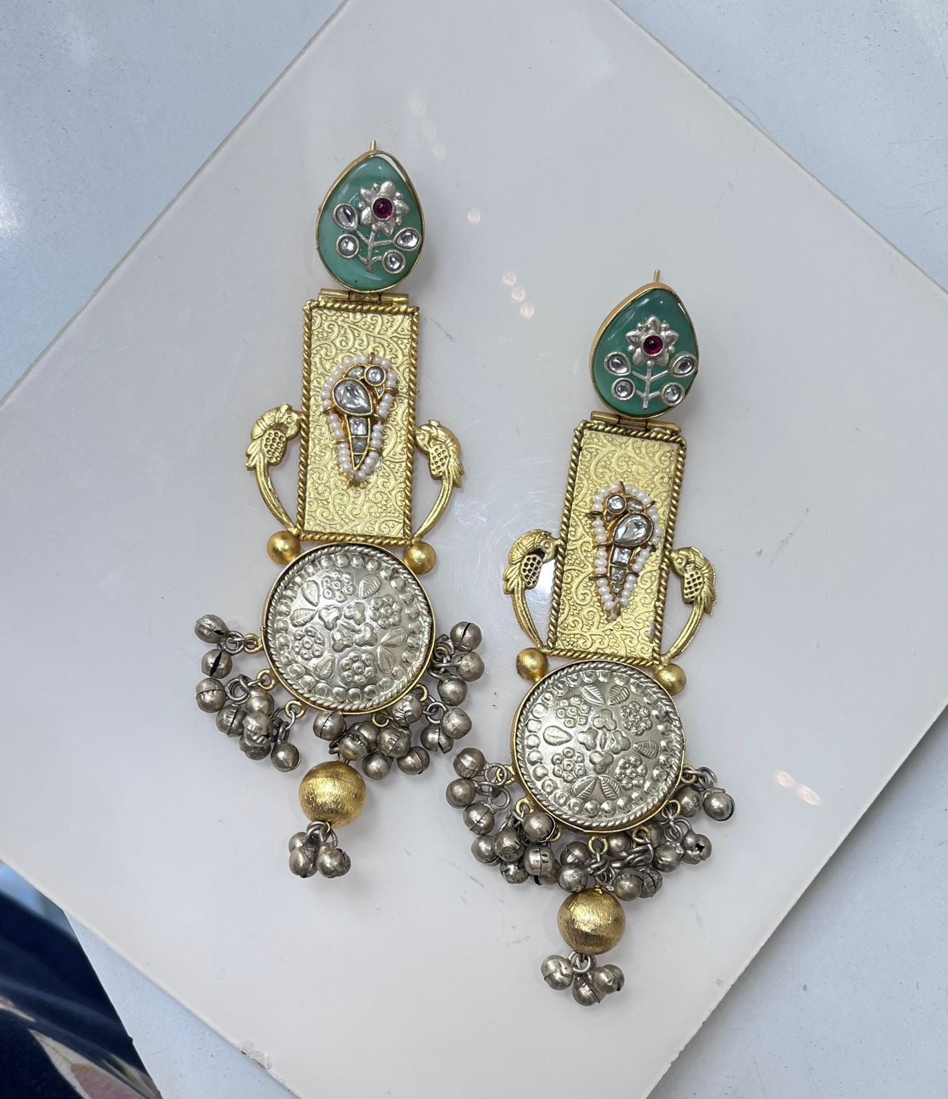 Statement Silver Earrings