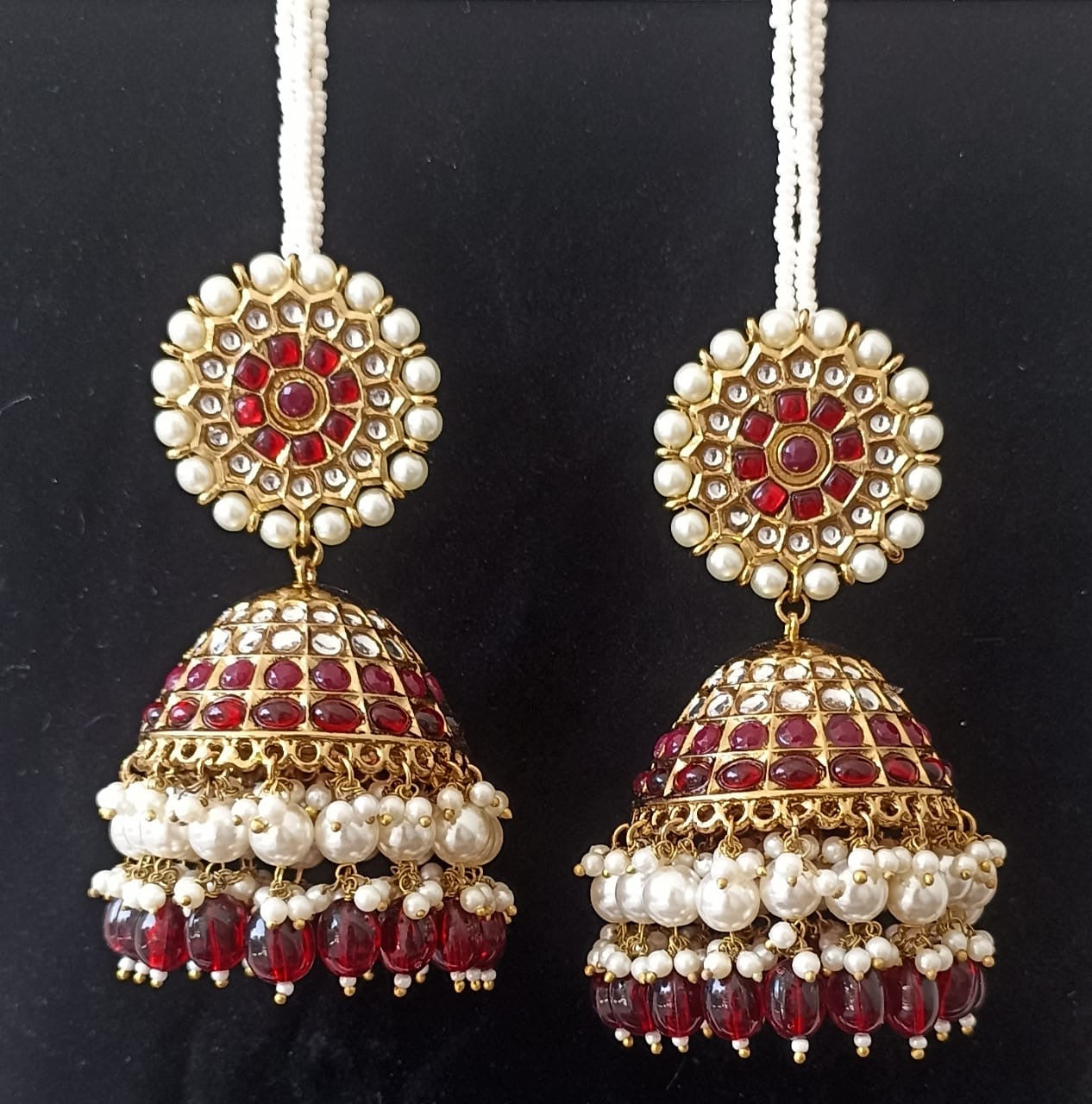 Chandrima Earchain Jhumkas