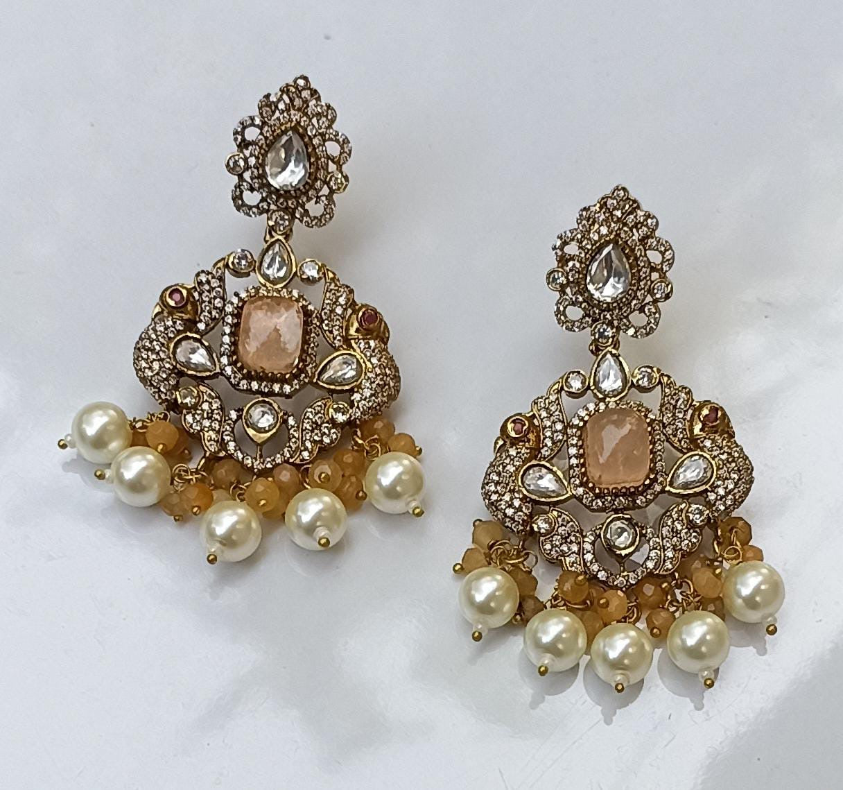 Kalinda Victorian Polki Earrings