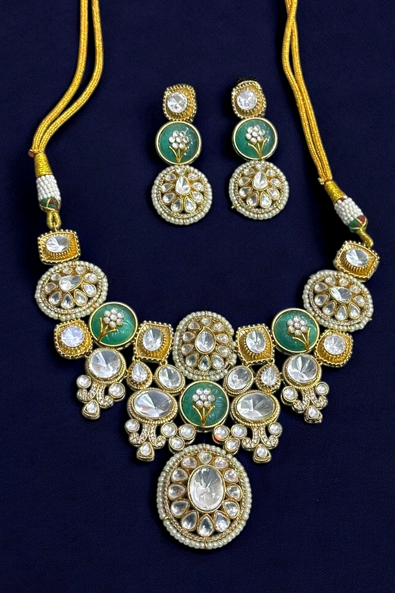 Niahreeka Polki Kundan Set