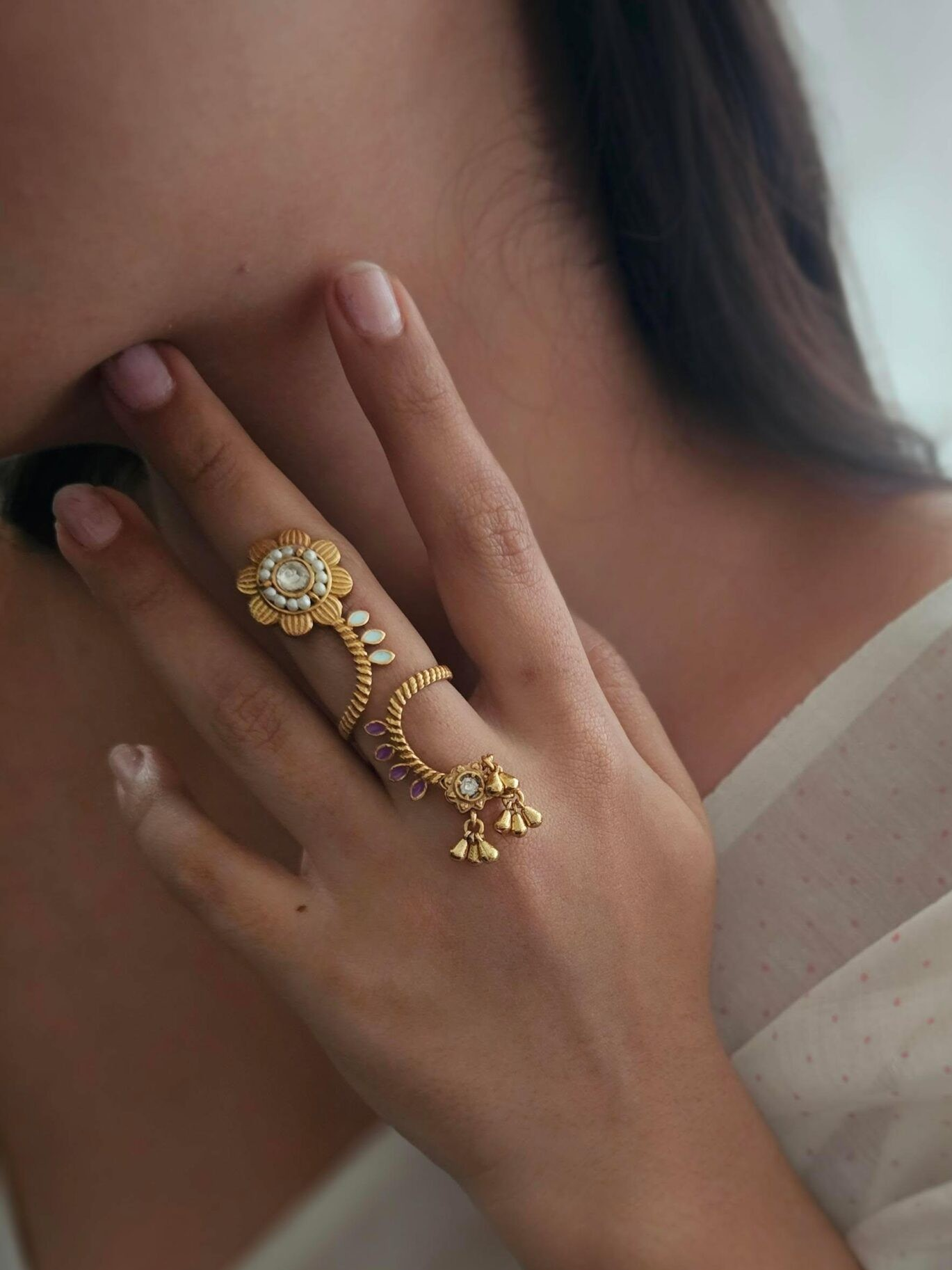 Adjustable Gold-Plated Ring
