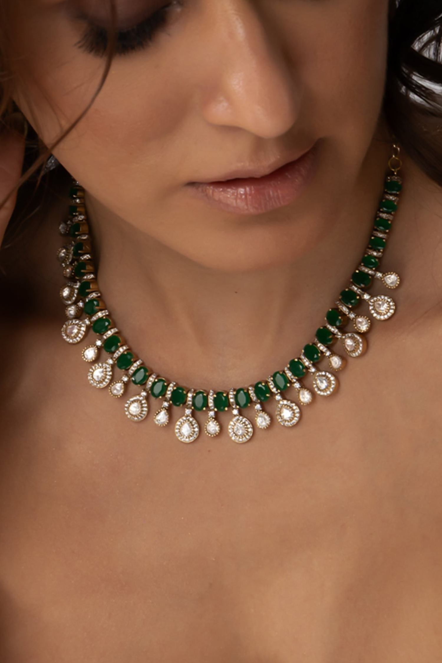 Alivia Polki Necklce Set
