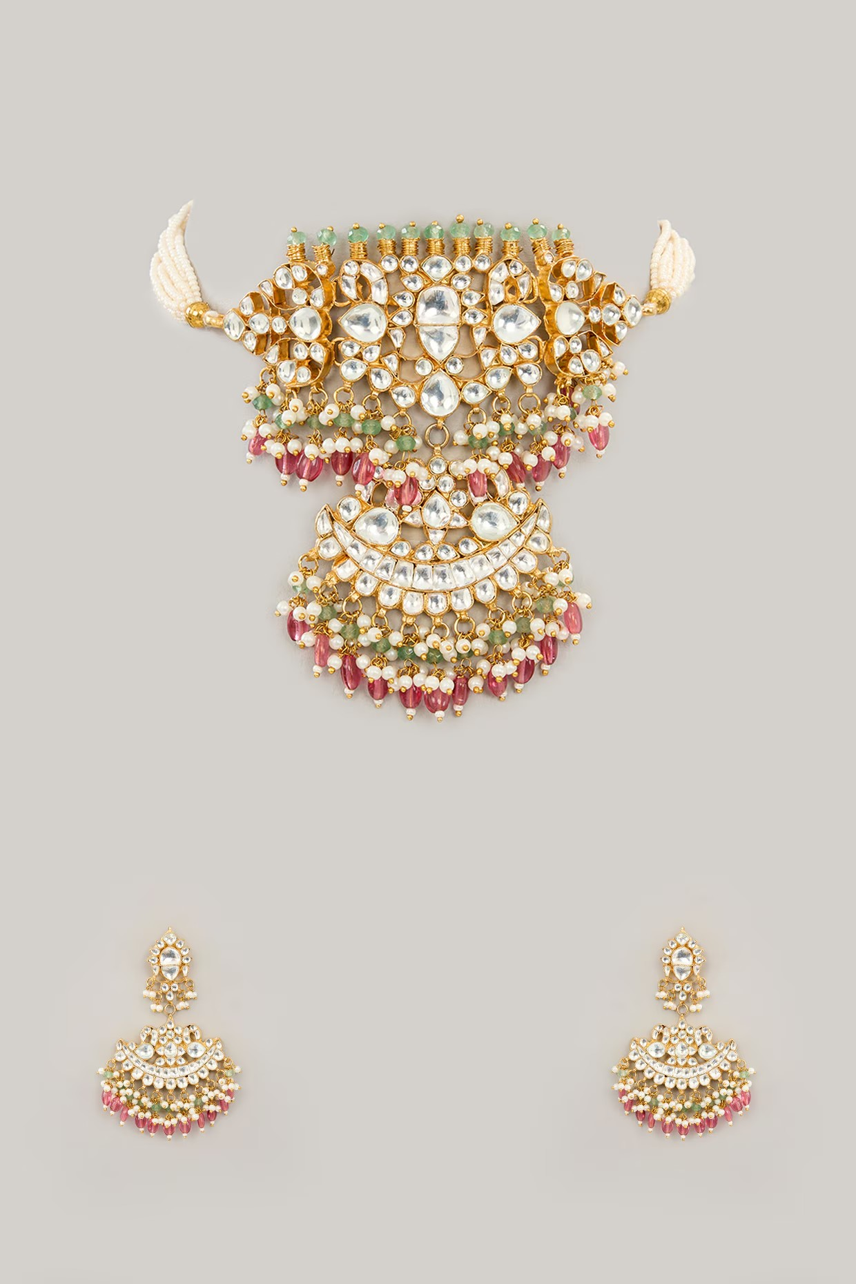 Sagrika Gold Plated Choker Set