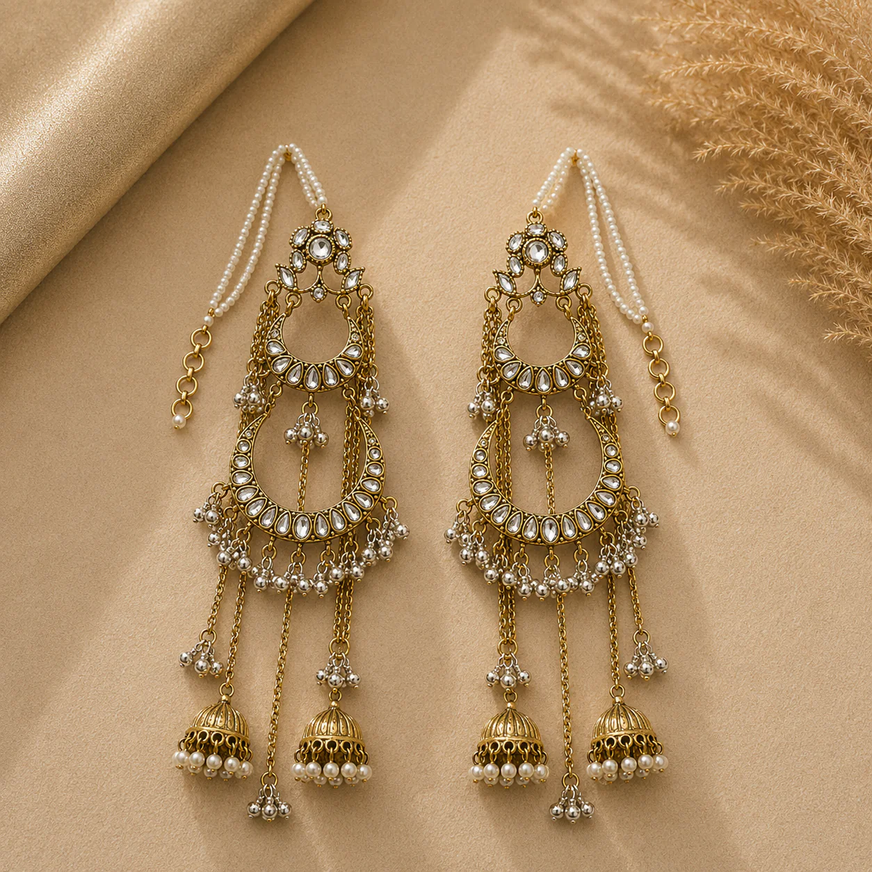 Jasmine Kundan Earrings
