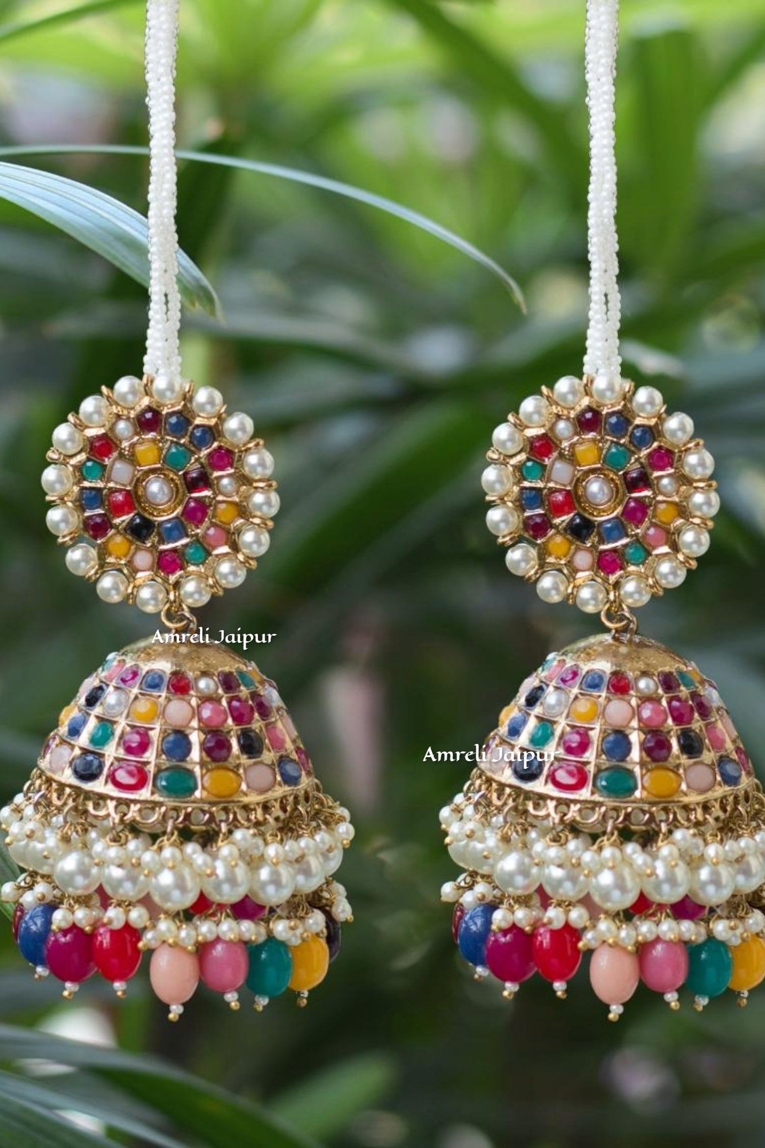 Chandrima Earchain Jhumkas