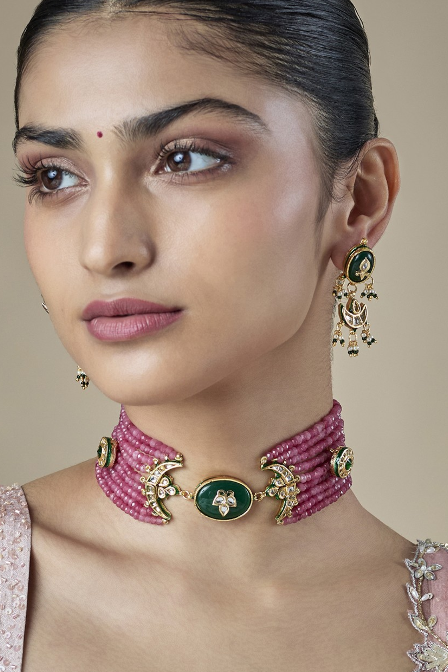 Maharani Kundan Carving Set