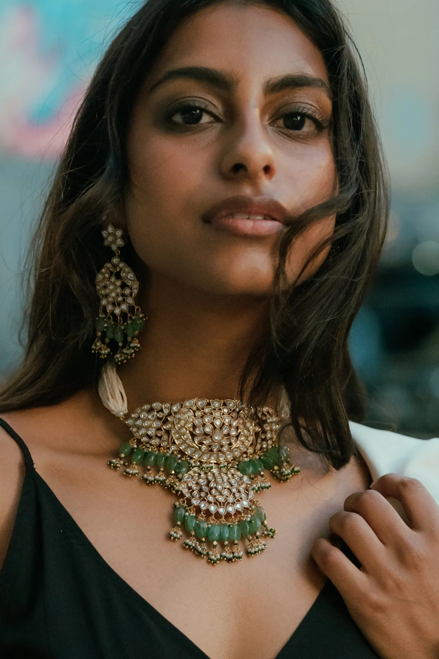 Azzaa Polki Choker Set