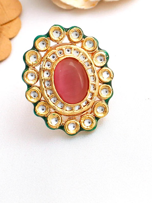 Kundan Meena Ring